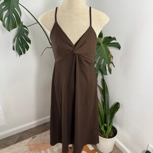 H&M Brown Midi Dress